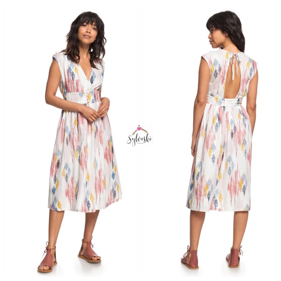 Roxy Dresses & Skirts - 🆕Roxy Retro Poetic Sleeveless Midi Dress